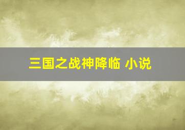 三国之战神降临 小说